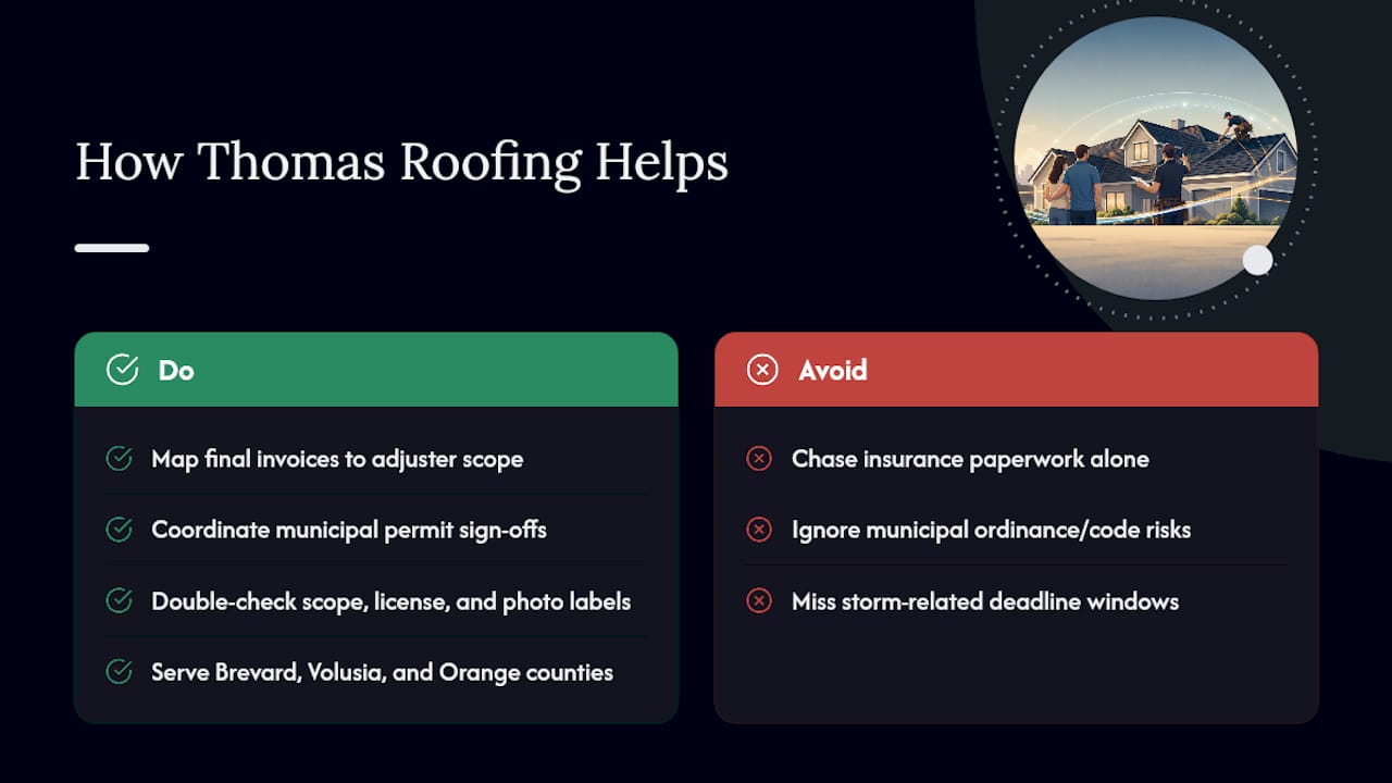 Thomas Roofing and Repair Handles the Paperwork So You Get Paid Faster — overview diagram