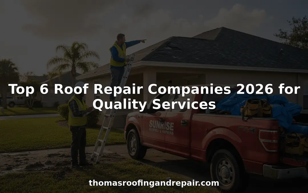 Top 6 Roof Repair Companies 2026 for Quality Services