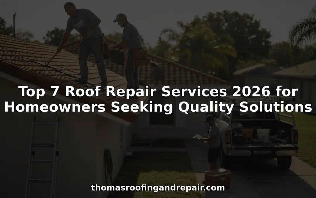 Top 7 Roof Repair Services 2026 for Homeowners Seeking Quality Solutions