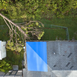 aerial view of damaged in hurricane ian house roof 2023 05 31 20 30 23 utc