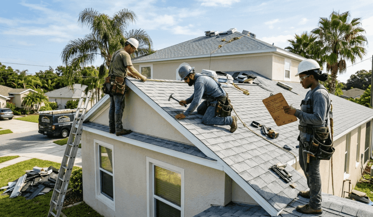 1773123848750 Roofing contractors installing shingles in Florida