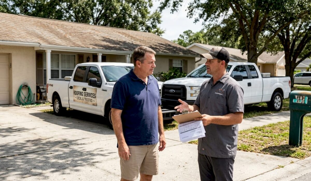 1774498847698 Homeowner and contractor discussing roofing estimates