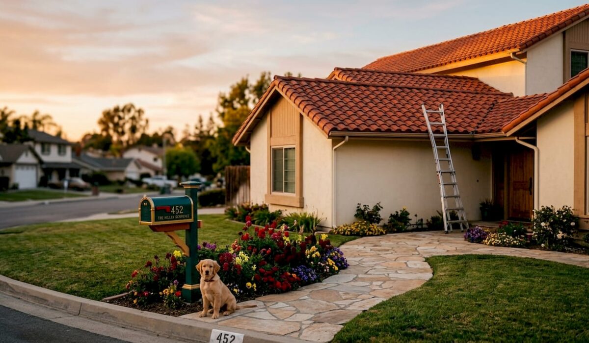 1779984894250 Home with newly installed red clay tile roof