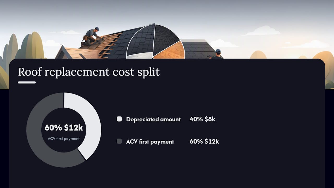 Calculating Roof Depreciation: The Math Behind Your Check — overview diagram
