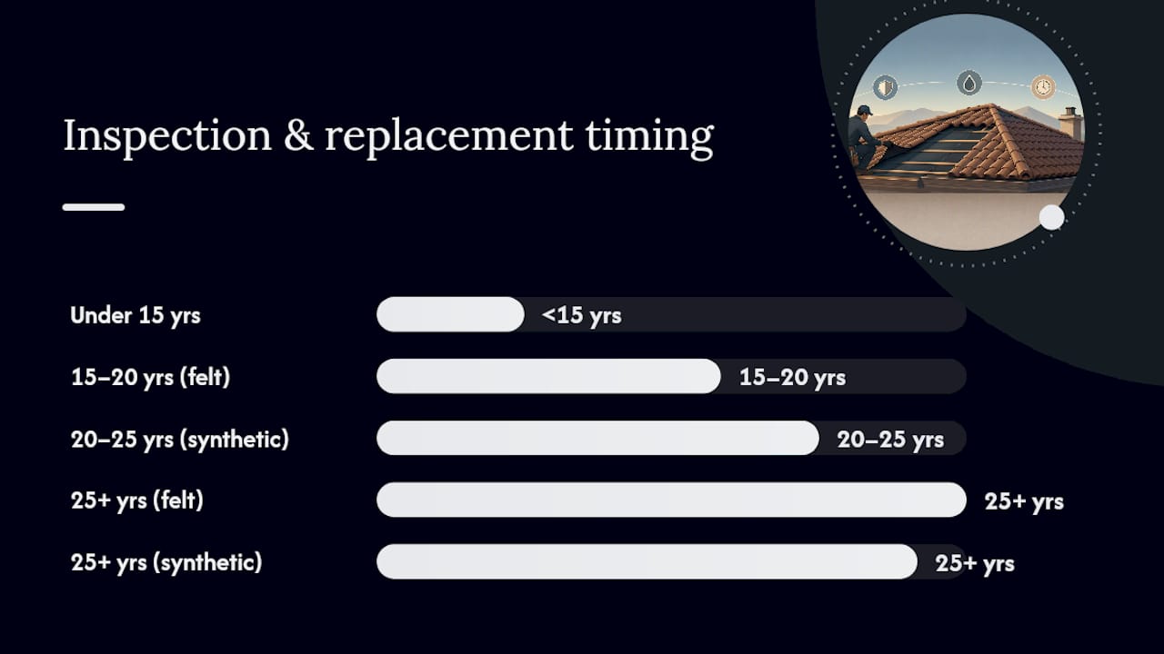 When should you inspect versus replace? — overview diagram