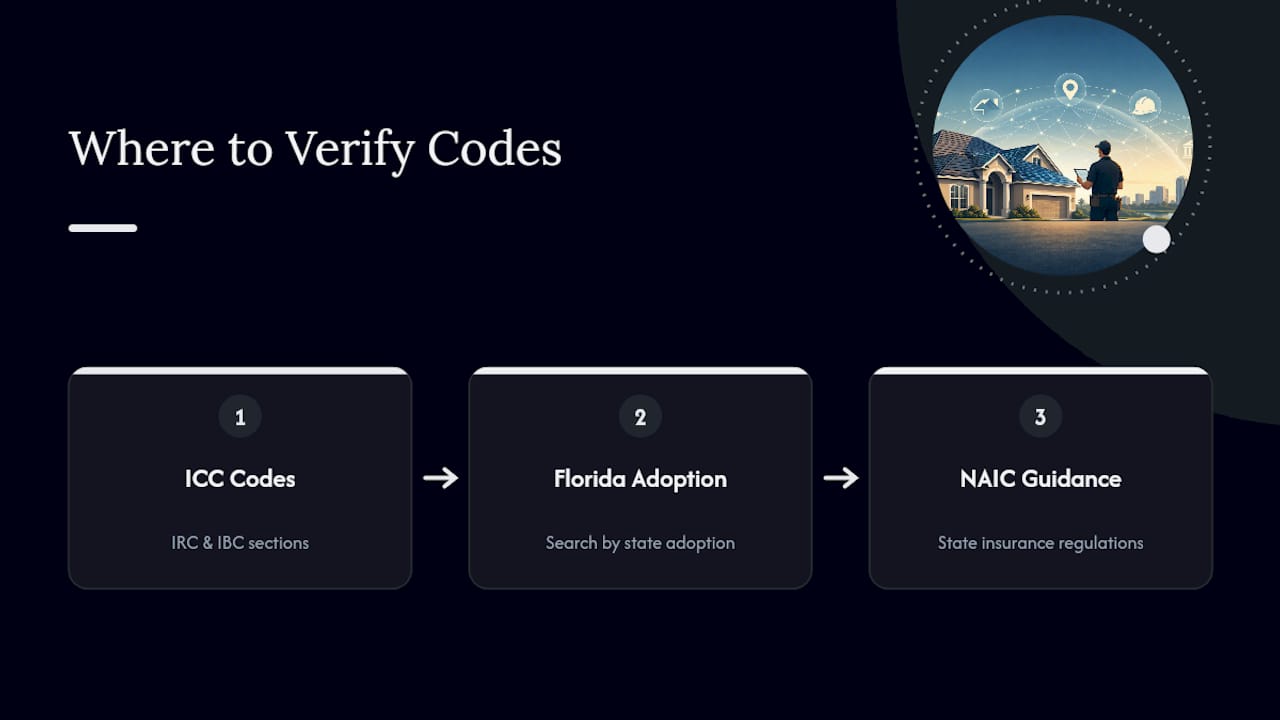 Path for verifying Florida roofing requirements